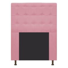 Cabeceira Estofada Dama 90 Cm Solteiro Rosa Bebê Adj Decor