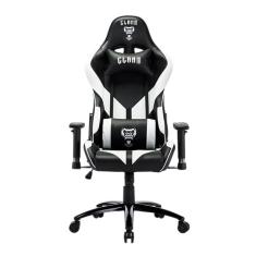CADEIRA GAMER PRETO COM BRANCO CL-CM081 - CLANM