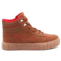 Tênis Mississipi Botinha Nobuck Cadarço Feminino Q8523-Feminino