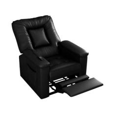 Poltrona Papai Motorizada Reclinavel Porshe Preto Matrix, Preto