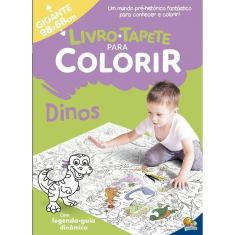 Livro Infantil Tapete Para Colorir - Dinossauros