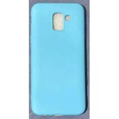 Capa Capinha Case Samsung Galaxy J6 Silicone Aveludado - CC, Azul