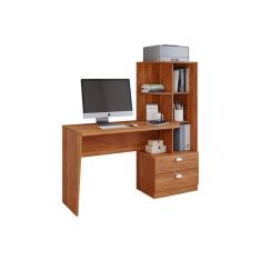 Mesa Computador Elisa C- 2 Gavetas E 6 Nichos Cinamomo - Permóbili