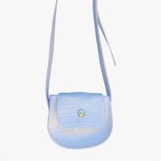 Bolsa Mini Bag Croco Verde-Feminino