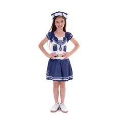 Fantasia De Marinheira Infantil,carnaval,almirante,feminina - Fantasia