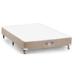 Base Box para Colchão Casal Castor Silver Star 27x128x188 cm – Branco/Bege