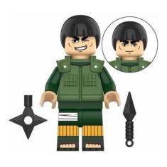 Boneco Blocos De Montar Maito Guy Personagem Naruto