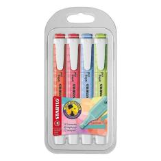Marca Texto Stabilo Swing Cool 4 Cores Pastéis