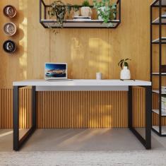 Escrivaninha Yon Diretor 150x70x75 Branco/Preto