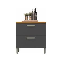 Balcão de Cozinha com Tampo Cozinhas Nesher - 100% MDF 1 Porta 1 Gavet