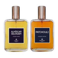 Kit Perfume - Almíscar Selvagem + Patchouli Clássico 100Ml - Essência 
