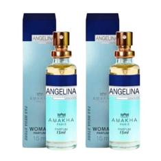 Kit 2 Perfume Feminino Angelina Amakha Paris Bolsa Bolso