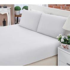 Jogo de Cama Casal 3 Peças - Dinah Enxovais, BRANCO