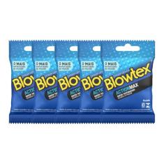 Kit c/ 5 Pacotes Preservativos Blowtex Action c/ 6 Un Cada
