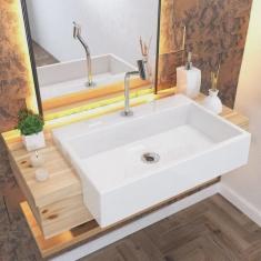 Kit Cuba XRT55 com Torneira Pratika 1060 e Válvula 1 com Sifão pvc e Flexível Compace