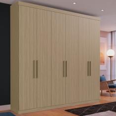 Guarda Roupa Casal 6 Portas 2 Gavetas Bélgica