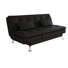 Sofá-Cama Casal 3 Lugares Amanda Preto