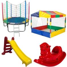 Pula Pula Trampolim Cama Elástica 1,83m Piscina de Bolinhas Quadrada 1