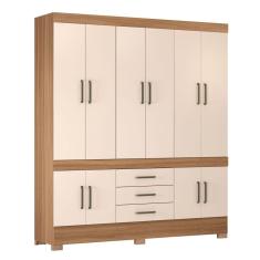 Guarda Roupa Casal 10 Portas New Murano Amendola/off White - Demóbile