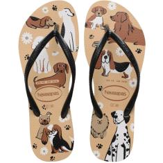 Chinelo Casual Feminino Dedo Borracha Havaianas Slim Pets
