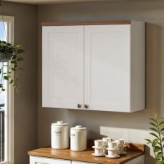 Armário Aéreo Para Cozinha 2 Portas Provençais Iluminata - Genialflex