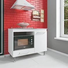 Balcão para Cooktop com Tampo 1 Porta e 1 Gaveta Indekes