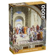 Quebra Cabeça Puzzle 2000 Peças A Escola De Atenas Grow