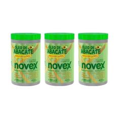 Creme De Tratamento Novex 400G Oleo De Abacate - Kit Com 3Un