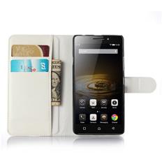 Capa carteira Lenovo Vibe P1m, carteira flip de couro PU premium com compartimento para cartão, suporte e fecho magnético [capa interna à prova de choque de TPU] Compatível com Lenovo Vibe P1m