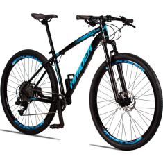 Bicicleta aro 29 raider z3x pro 12 vel  freio hidráulico susp. com trava no guidão-Unissex