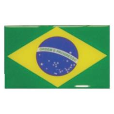 Adesivo Resinado Bandeira do Brasil 5x8 cm - Shekparts