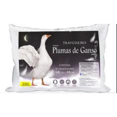 Kit Travesseiros 3 Peças 100%  Sintético Pluma De Ganso 50x70 - ThamyB