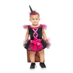 Vestido Bruxinha bebê  Infantil Fantasia De Halloween  mesversário  - 