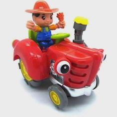Brinquedo Trator Fazendeiro Bate Volta Som Luz. - toys