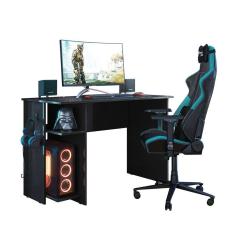 Mesa Escrivaninha Gamer Computador Notebook 2 Prateleiras 3875