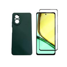 Capa Capinha Aveludada Compatível Para Realme C67 4g + Película De Vid