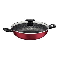 Panela Wok Aluminio, Loreto, Tramontina, Vermelho, 28 cm