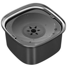 UPSKY Tigela de água para cães 3L de aço inoxidável de 2,9 ml, sem derramamento, tigela de água para cães de grande capacidade, alimentador lento de água, à prova de derramamento, dispensador de água