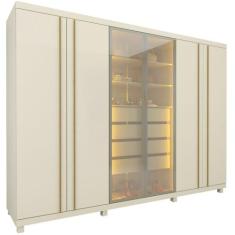 Guarda Roupa Roupeiro Gelius Absolut New Reflecta 6 portas 4 gavetas c