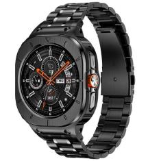 Watch Band + Case BAITEYOU em aço inoxidável para Samsung 47 mm