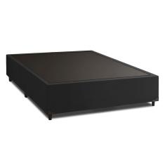 Cama Box Casal 1,38m Com 38cm De Altura Suede Prince Preto