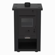 Calefator a Lenha Pyron Dupla Combustao Preto Fosco - VENAX