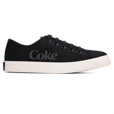 Tênis Coca Cola Newpoart Canvas Preto Off White - Feminino-Feminino