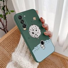 Capa macia para Samsung Galaxy S22 S21 S20 FE S10 Note 20 10 Ultra Plus A72 A52 A32 A71 A51 A31 A21S capa de telefone, verde escuro2, para A51 4G