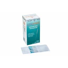 Agulhas Para Acupuntura 0,25mm x 25mm 100 Unidades Uniqmed