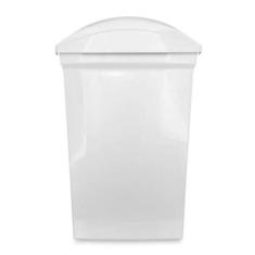 Lixeira Plástico 15L Basculante Branco Sanremo