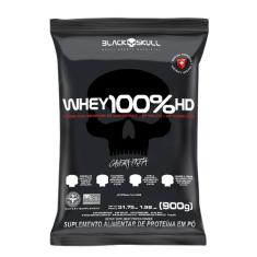 Whey 100% HD 900g - Black Skull morango
