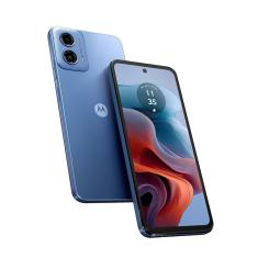 Smartphone Motorola Moto G34 5G Azul 128GB, 4GB RAM, Tela de 6.5", Câmera Traseira Dupla, Áudio Dolby Atmos, Android 14 e Processador Octa-core