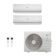 Ar-Condicionado Multi Split Inverter Elgin 18.000 (2x Evap HW 9.000) Quente/Frio 220V