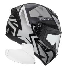 Capacete Fechado Peels Spike Il 1st Grafite E Viseira Cristal